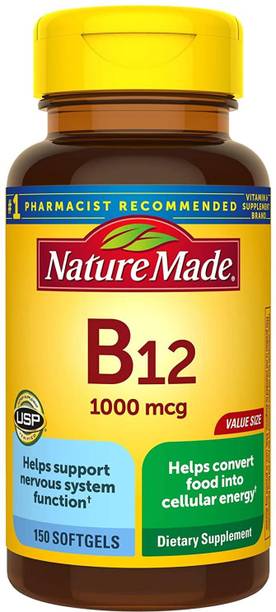 Nature Made Vitamin B-12 Value Size Softgel,1000 mcg