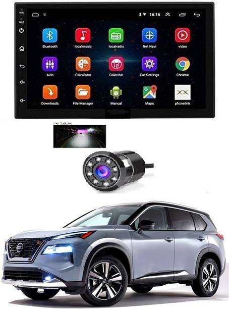 AYW Android Double Din Screen 7 inch Car Media Player with Touch Screen, Mirror Link, Bluetooth, Media Player with Rear Camera For X-Trail Car Stereo