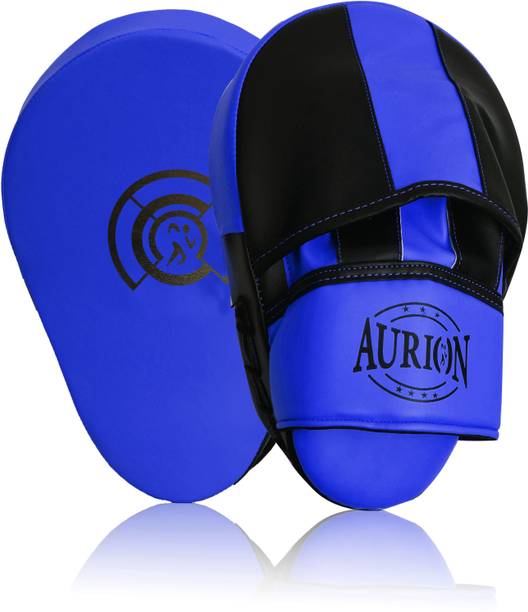 Aurion by 10Club Boxing Curved Focus Punching Mitts-Leatherette Training\ Karate,Muay Thai Sparring Curved Focus Pad