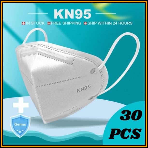 Fabaura 5 Layers N95 / KN95 FFP2 Multi level Filtration & Protection, Resuable, keep highly secure from Viruses Anti Pollution, Anti Bacterial, Anti Virus Without Respirator, Approved and Certified Face Mask For Men & Women FM_205A30 Reusable, Washable, Water Resistant