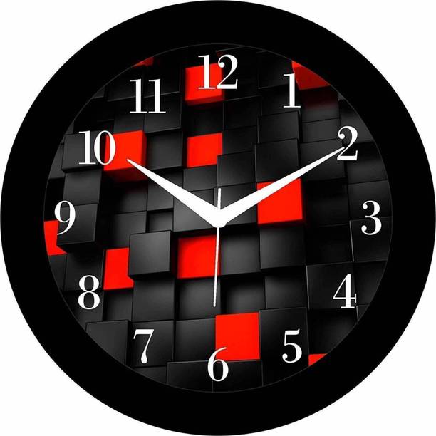 KHEDAPATI CRAFTS Analog-Digital 28 cm X 28 cm Wall Clock