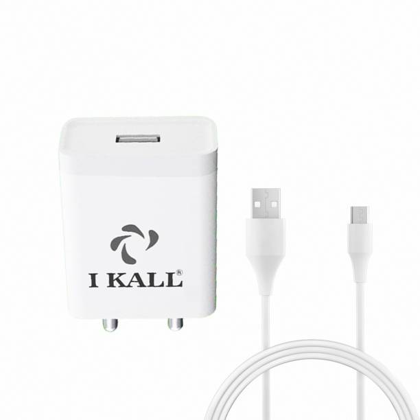 IKALL IKCH-1000 Charging adptor with Micro usb cable 10 W 2.1 A Mobile Charger with Detachable Cable