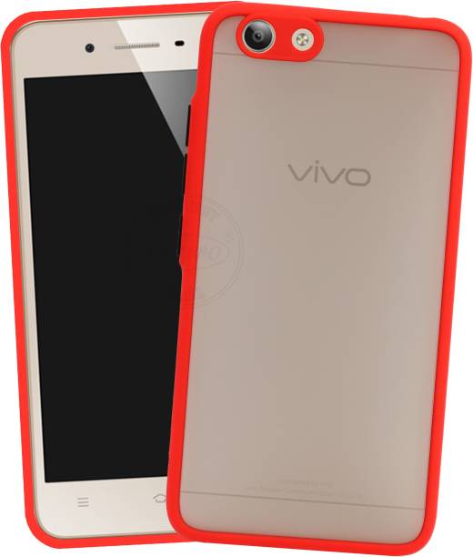 VAKIBO Back Cover for VIVO Y53, Smoke Matte Frosted Back Case With Camera Protection Ring