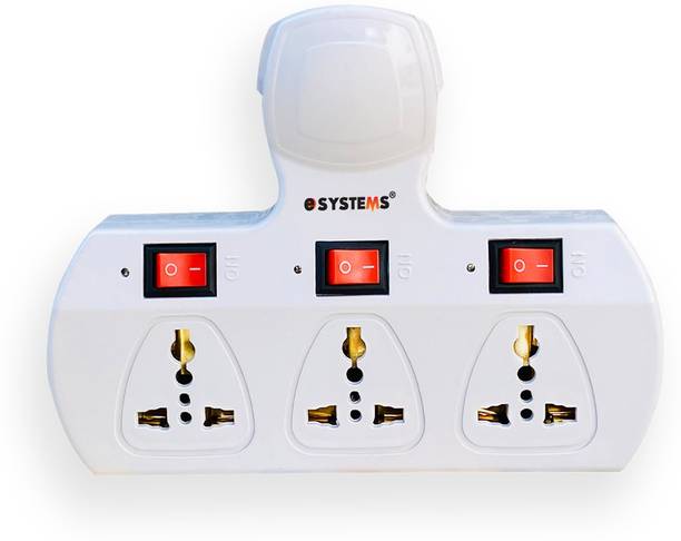 eSYSTEMS Extension Board Multi Plug Universal Adaptor (cordless) 6 A Three Pin Socket