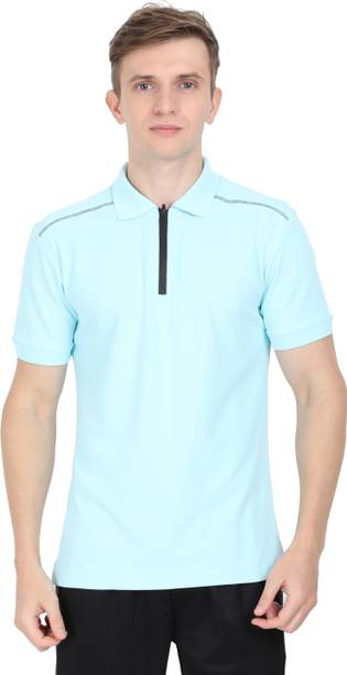 ECOLINE Clothing Solid Men Polo Neck Green T-Shirt