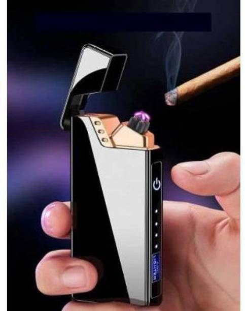 GUGGU SRT_420F_Arc Cigarette Lighter ||Perfect Gifting For Cigarette Lovers Waterproof Rechargeable Electric Lighter||Battery Indication Touch Screen Sensor Lighter||Eco Friendly ||Unique USB||Cigarette Lighter|| Pocket Friendly|| Size Compact|| SRT_420F_Arc Cigarette Lighter ||Perfect Gifting For Cigarette Lovers Waterproof Rechargeable Electric Lighter||Battery Indication Touch Screen Sensor Lighter||Eco Friendly ||Unique USB||Cigarette Lighter|| Pocket Friendly|| Size Compact|| Cigarette Lighter