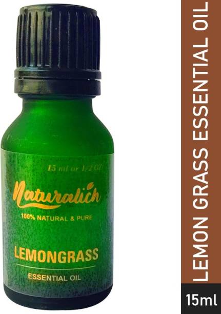 Naturalich Lemon Grass Essential Oil 15 ml, 100% Pure Natural & Undiluted