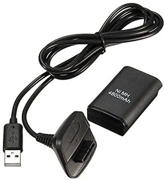 gamnik Xbox 360 Wireless Controller 4800mAh High Quality Rechargeable Battery Pack Kit With Charger cable Game Battery