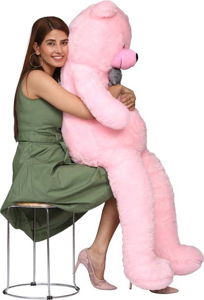 Osjs stuffed toys 4 feet pink teddy bear / high quality / love teddy For girls valentine & Anniversary gift / cute and soft teddy bear  - 120 cm