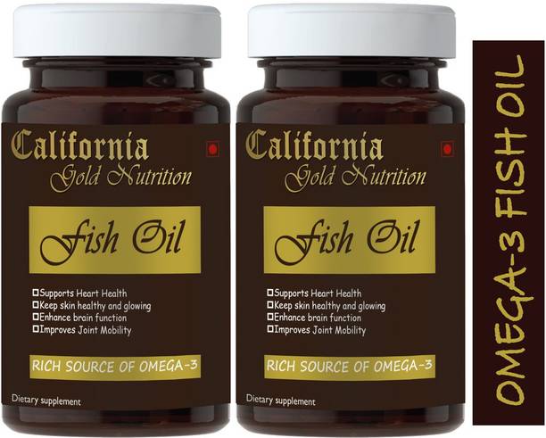 California Gold Nutrition Fish Oil (Triple Strength) With 1000Mg(600Mg Epa, 400Mg Dha) (Pack Of 2) Pro