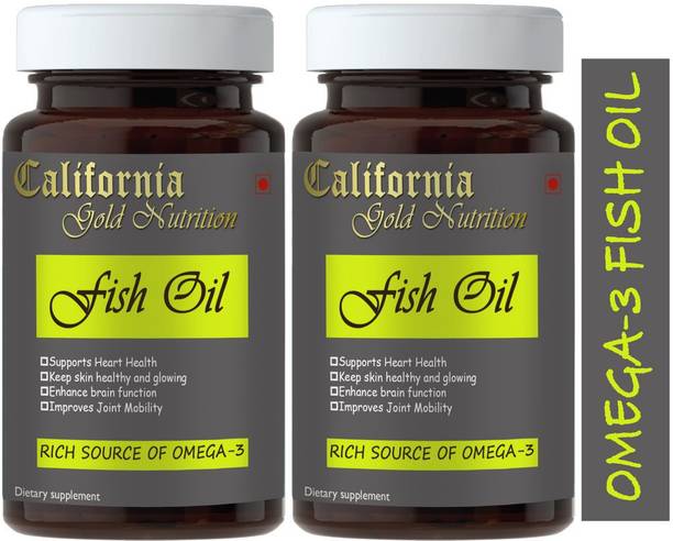 California Gold Nutrition Fish Oil Omega 3 - 1000mg (Pack Of 2) Advanced