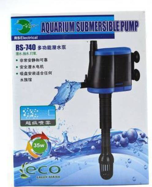 RS ELECTRICAL Rs Electricals RS-740 Aquarium Submersible Pump Air Aquarium Pump