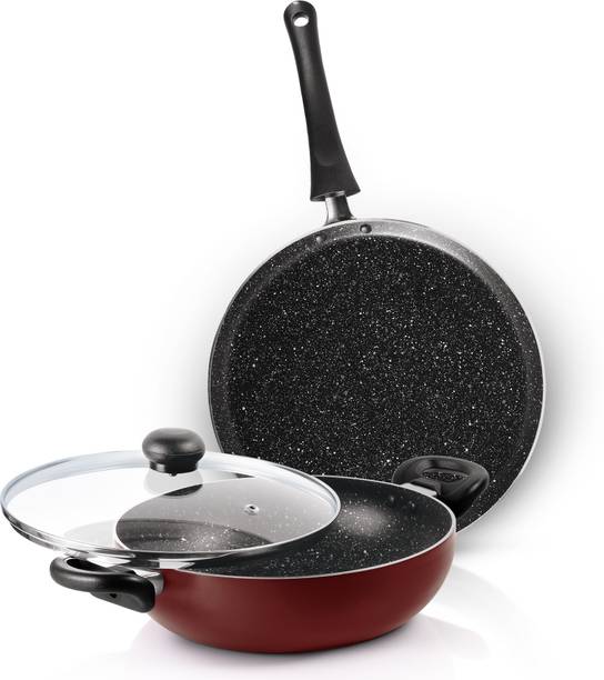 MILTON Induction Bottom Non-Stick Coated Cookware Set