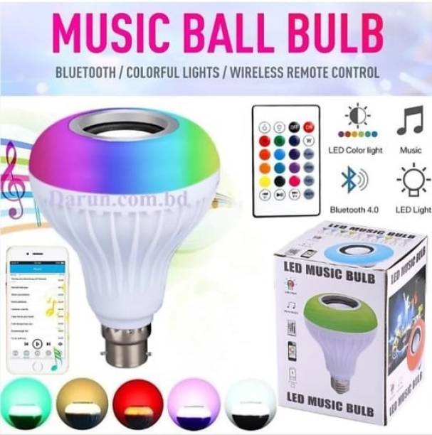 MiniMagic Smart LED Music Blub with Color Changing In-build Bluetooth Speaker Smart Bulb
