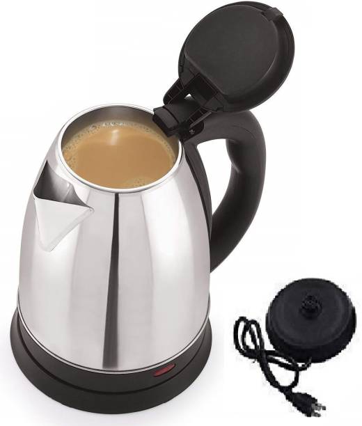Siya Shine Electric Heat Kettle [ FAST BOIL ] : This 1500W electric kettle has concealed heating elements and can boil up to 2 litres of water in 5 to 7 minutes, quicker and safer. Start your day with a cup of instant lemon tea, green tea, hot water. Auto switch off when water boils. Electric Kettle