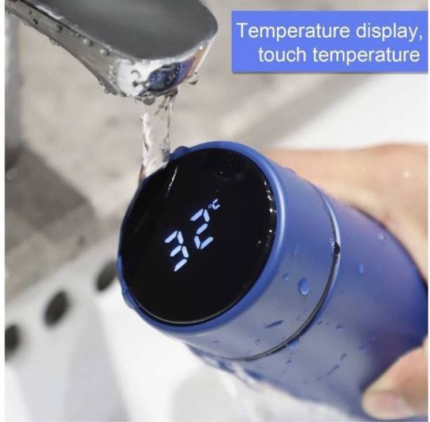 Pink Tokri Hot & Cool Double Wall LED Indicator Display Temperature Water Bottle TB785 500 ml Bottle