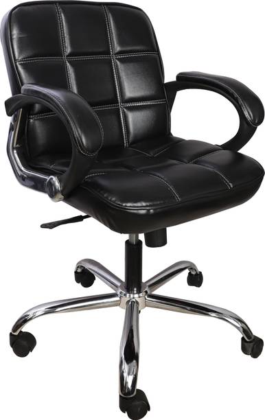 Oakcraft Leatherette Office Adjustable Arm Chair