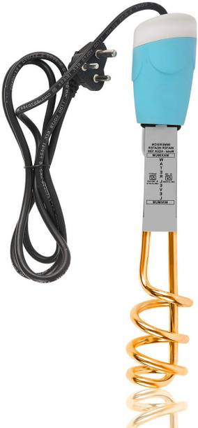 LE - EASE LITE Premium Quality Brass Shock-Proof & Water-Proof Instant Water Heater Immersion Rod for Kitchen, Bathroom,Restaurant, Home Portable for Bucket water heater (Multicolor) 1500 W Shock Proof Immersion Heater Rod
