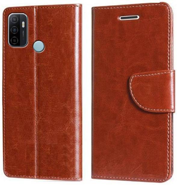 Mashgul Flip Cover for OPPO A53, OPPO A33