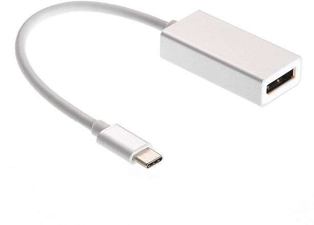 Etzin Thunderbolt Cable 0.05 m USB 3.1 Type-C to DisplayPort USB 3.1 Type-C to DisplayPort 4K HD 1080p HDTV Adapter Converter Cable Type C Male to DP Female