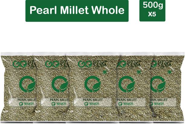 Goshudh Premium Quality Bajra Sabut (Pearl Millet Whole Grain)-500gm (Pack Of 5) Pearl Millet