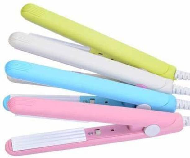 Fireplay Mini Portable Electronic Hair Straightener & Curler Crimper Flats Iron F39 N8006 Mini Hair Straightener Temperature Control Flat Iron Ceramic Crimper G52 Hair Straightener