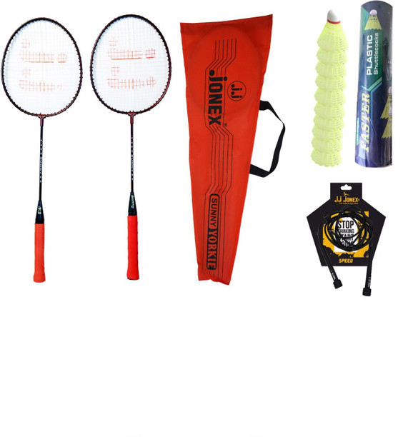 JONEX Replica Badminton Schläger - Leichter Carbon-Schläger Mit Zubehör