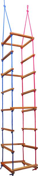 Mihad Hanging Squre Ladder for Kids | Rope Ladder for Kids for Physical Activity | Tunnel Ladder Kids for Outdoor | Durable Hanging 4-Side Ladder Kids