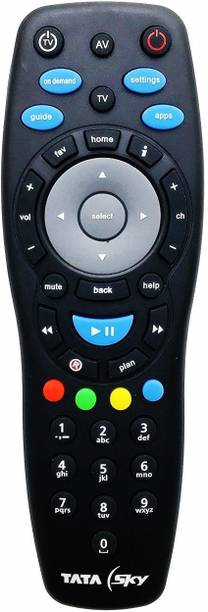 Tata Sky Universal Genuine HD+ Recording (Works With All Tv) Tata Sky Setop Box, Tata Sky hd Remote Controller
