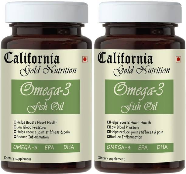California Gold Nutrition Omega-3 Fish Oil Triple Strength, 560mg EPA & 400mg DHA (Pack Of 2) (Premium)