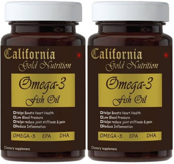 California Gold Nutrition Omega-3 Fish Oil Triple Strength|High Strength (Pack Of 2) (Premium)