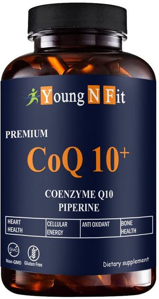 Young N Fit 120mg Coenzyme Q10 Capsules with Piperine Supplement for Heart Health (YNF57)