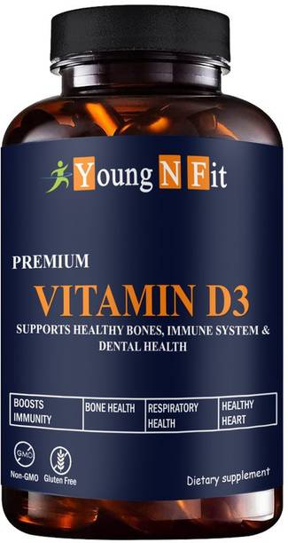 Young N Fit Plant Based Vitamin D3 K2 MK7 Supplement Veg (YNF46)Premium