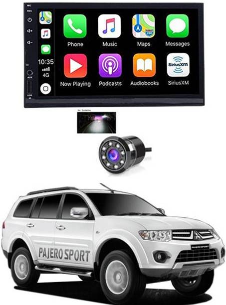 AYW 7 INCH Full Double Din Car Screen Stereo Media Player Audio Video Touch Screen Stereo Full HD with MP3/MP4/MP5/USB/FM Player/WiFi/Bluetooth & Mirror Link with Back Rear Camera For Pajero Car Stereo