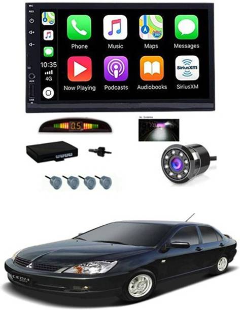 AYW 7 INCH Full Double Din Car Screen Stereo Media Player Audio Video Touch Screen Stereo Full HD with MP3/MP4/MP5/USB/FM Player/WiFi/Bluetooth & Mirror Link with Back Rear Camera & Silver Sensor For Cdia Car Stereo