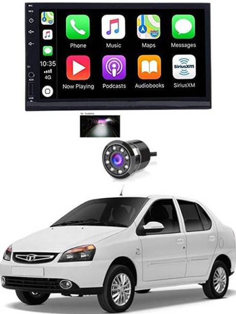 AYW 7 INCH Full Double Din Car Screen Stereo Media Player Audio Video Touch Screen Stereo Full HD with MP3/MP4/MP5/USB/FM Player/WiFi/Bluetooth & Mirror Link with Back Rear Camera For Indigo Marine Car Stereo