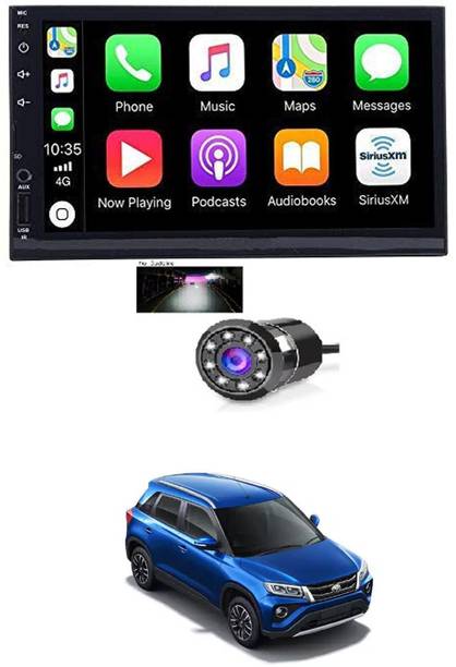 AYW 7 INCH Full Double Din Car Screen Stereo Media Player Audio Video Touch Screen Stereo Full HD with MP3/MP4/MP5/USB/FM Player/WiFi/Bluetooth & Mirror Link with Back Rear Camera For Urban Cruiser Car Stereo