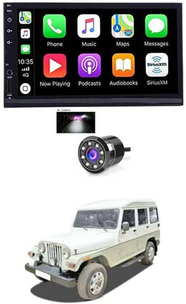 RKPSP 7 INCH Full Double Din Car Screen Stereo Media Player Audio Video Touch Screen Stereo Full HD with MP3/MP4/MP5/USB/FM Player/WiFi/Bluetooth & Mirror Link with Back Rear Camera For Marshal Car Stereo