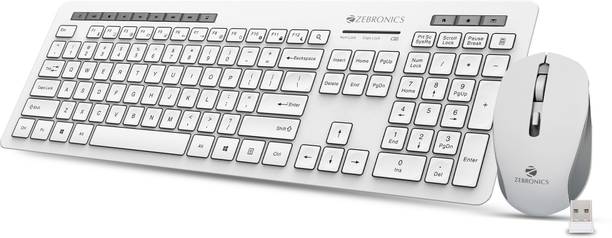 ZEBRONICS Zeb-Companion 500 and Mouse Combo Wireless Standard Desktop Keyboard Compatible with Desktop, Laptop, Mac Zeb - Companion 500
