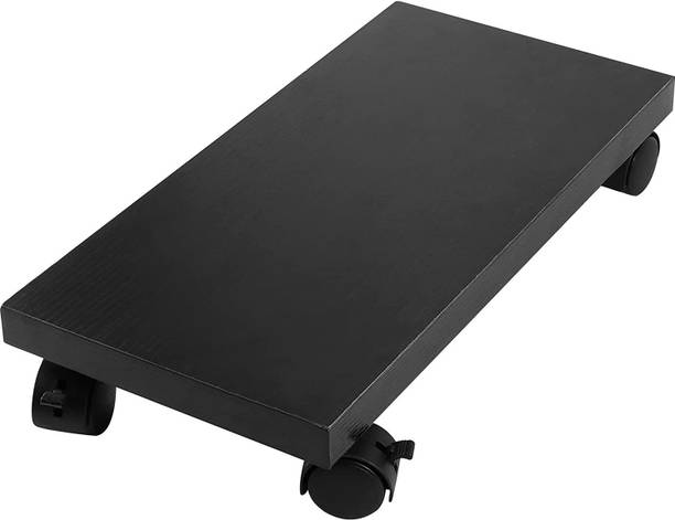 UniAart Wooden CPU Trolley for Computer Dektop CPU Holder