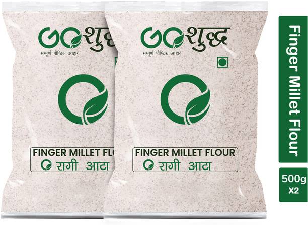 Goshudh Premium Quality Ragi Atta/Flour 500g Combo Pack Of 2