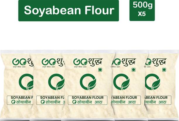 Goshudh Premium Quality Soya Bean Flour/Atta 500g Combo Pack Of 5