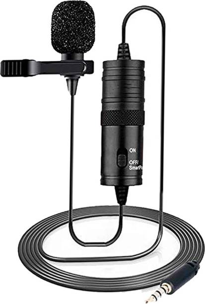 ATSolutions 3.5mm Jack Microphone For Voice Recoding |YouTube Voice recoding | Collar Mic for Voice Recording |20ft long wire| Omnidirectional Lavalier Condenser Microphone with Gain control, Headphone-out, Noise cancellation for iPhone Android Smartphone DSLR Camera Camcorder Audio Recorder YouTube(20ft Cable) Microphone Mic Mobile, PC, Laptop, Android Smartphones, Collar Mic