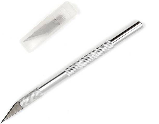 JAMBOREE Metal Pen Knife Small Carving Craft Knife Kit Engraving Cutter Utility Knife
