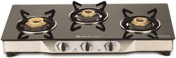 BAJAJ Majesty CGX3 Eco Glass Manual Gas Stove