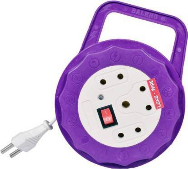YDV Electronics NION CORD 6 Amp 4 Plug Point 2 (2 pin) and 2 (3 pin7 METER EXTE) With Master Individual Switch, Led Indicator, Power Extension Cord longer than 5 meter wire and lesser then 10 meter wire exactly 7. Meter long pure copper wire at low price for computer, laptop, tv, pc and for home round power electric colorful flex box 4 Socket Surge Protector 4 Socket Extension Boards (Multicolor 3  Socket Extension Boards