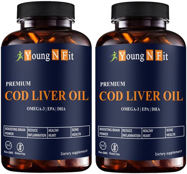 Young N Fit Premium Cod Liver Oil Capsules, for Immunity, (YNF102)Advanced