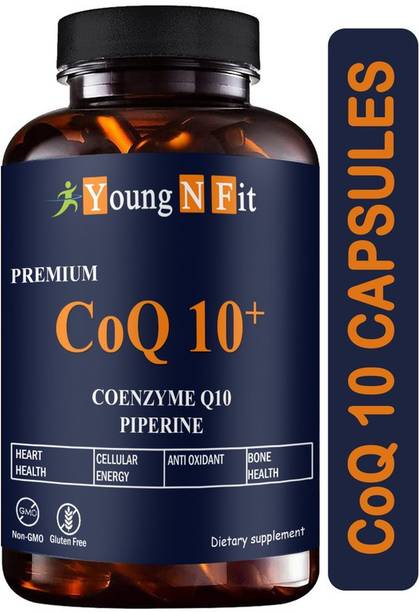 Young N Fit 120mg Coenzyme Q10 Capsules with Piperine Supplement for Heart Health Pro (YNF11)