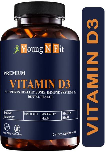 Young N Fit Plant Based Vitamin D3 K2 MK7 Supplement Veg Premium (YNF46)