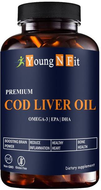 Young N Fit Premium Cod Liver Oil Capsules, for Immunity, Supports (YNF10)Premium